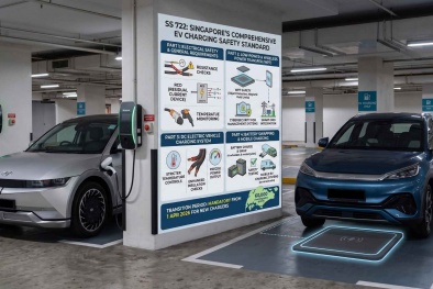 Singapore nâng chuẩn an toàn trạm sạc xe điện với bộ tiêu chuẩn mới 