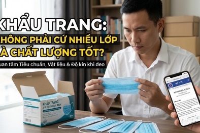 Khẩu trang: Không phải cứ nhiều lớp là chất lượng tốt?
