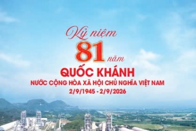Công ty xi măng Long Sơn chúc mừng Quốc Khánh ngày 2/9 