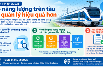 TCVN 14449-2:2025 về đo năng lượng trên tàu ứng dụng trong ngành đường sắt