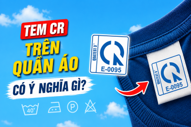 Một chiếc tem CR nhỏ kiểm soát những gì trên quần áo?