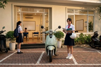 Không cần bằng lái, đổi pin trong vài phút: Evo Lite giúp học sinh chủ động hơn