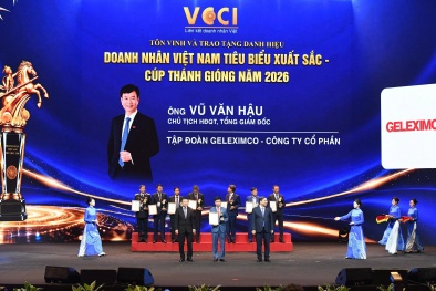 Chủ tịch HĐQT, Tổng giám đốc Geleximco được vinh danh Doanh nhân Việt Nam tiêu biểu - Cúp Thánh Gióng 2026