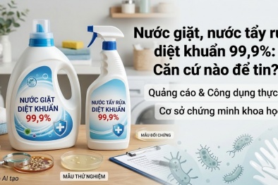 Nước giặt, nước tẩy rửa quảng cáo diệt khuẩn: Căn cứ nào chứng minh công dụng?