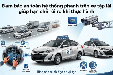 Yêu cầu an toàn hệ thống phanh, nâng cao trách nhiệm trong tập lái xe