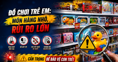 Đồ chơi trẻ em: Món hàng nhỏ, rủi ro lớn