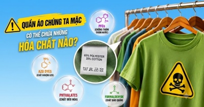 Quần áo mặc hàng ngày có thể chứa những hóa chất nào?