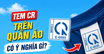 Một chiếc tem CR nhỏ kiểm soát những gì trên quần áo?