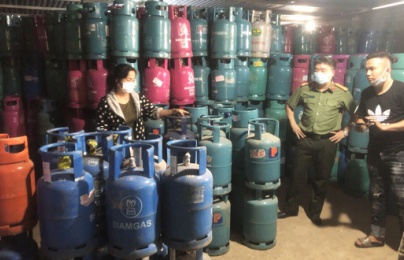 Công an Hải Dương triệt xóa cơ sở sang chiết hàng trăm tấn gas lậu