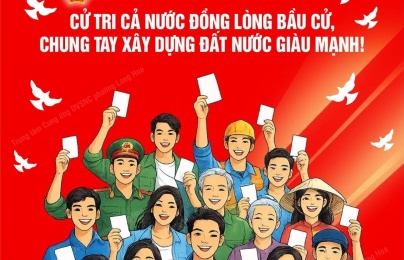 Cử tri cả nước đồng lòng bầu cử, chung tay xây dựng đất nước giàu mạnh