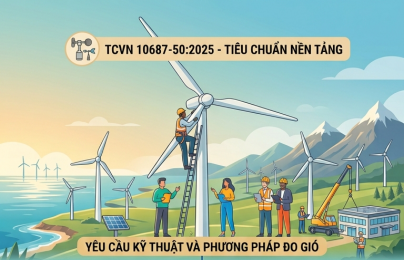 TCVN 10687-50:2025 về tính nhất quán, độ chính xác trong việc đo gió