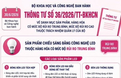 Quy định mới về công bố hợp quy đối với sản phẩm chiếu sáng LED
