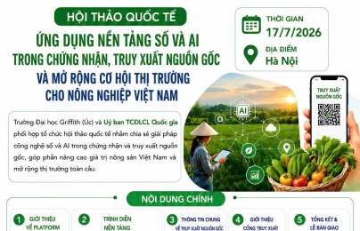 Sắp diễn ra hội thảo ứng dụng nền tảng số và AI trong chứng nhận, truy xuất nguồn gốc