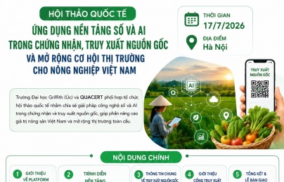 Sắp diễn ra hội thảo ứng dụng nền tảng số và AI trong chứng nhận, truy xuất nguồn gốc