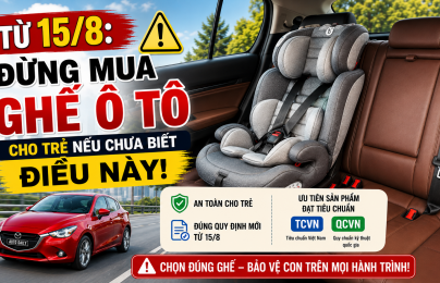 Hiểu đúng quy chuẩn kỹ thuật khi lựa chọn ghế ngồi ô tô cho trẻ