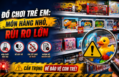Đồ chơi trẻ em: Món hàng nhỏ, rủi ro lớn