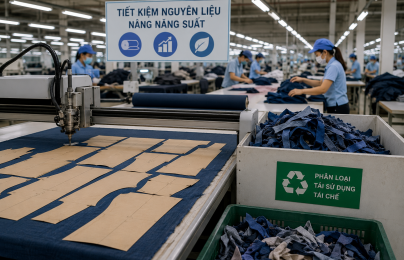 Tiết kiệm nguyên liệu, nâng năng suất ngành dệt may