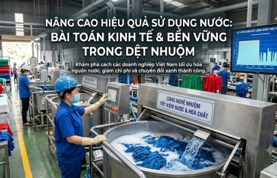 Tiết kiệm nước trong dệt nhuộm: Bài toán năng suất và chi phí