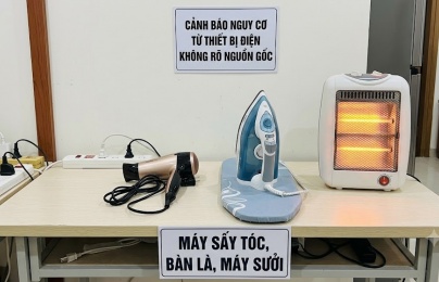 Máy sấy tóc, bàn là, máy sưởi: Cảnh báo nguy cơ từ thiết bị không rõ nguồn gốc
