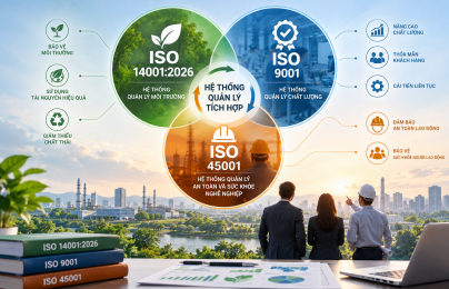 ISO 14001:2026 tích hợp ISO 9001 và ISO 45001: Nâng cao hiệu quả quản trị doanh nghiệp