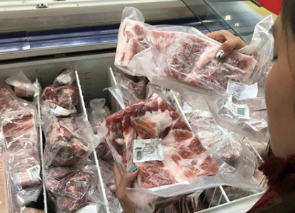 Lợn đông lạnh nhập khẩu tràn lan trên mạng
