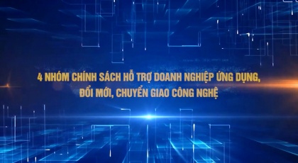 4 nhóm chính sách hỗ trợ doanh nghiệp ứng dụng, đổi mới, chuyển giao công nghệ