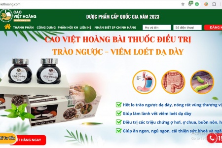 Một số website bán dạ dày Cao Việt Hoàng có dấu hiệu giả mạo xác nhận đăng ký của Bộ Công Thương