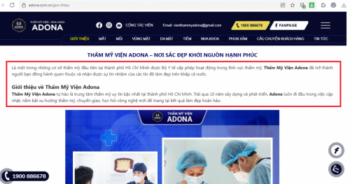 Thẩm mỹ viện Adona của CEO Phạm Vui bị xử phạt, đình chỉ hoạt động 18 tháng do có nhiều sai phạm