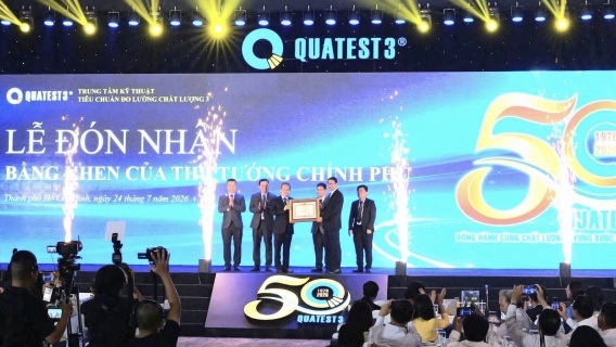 QUATEST 3 kỷ niệm 50 năm thành lập, đón nhận Bằng khen của Thủ tướng Chính phủ